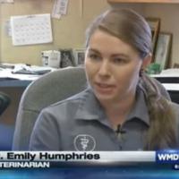 Dr.ssa Emily Humphries dell’Eastern Shore Animal Hospital, Virginia